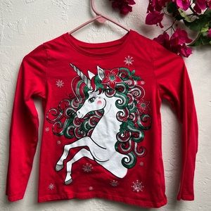 3 FOR $10 - Unicorn Red Long Sleeve Tee